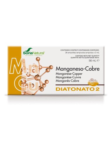 DIATONATO 2 - MANGANESO COBRE - 28 ampollas