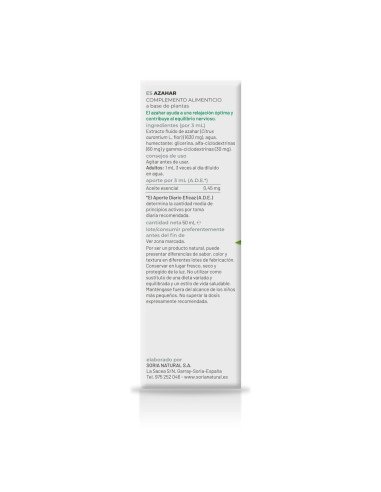 EXTRACTO DE AZAHAR - 50 ml