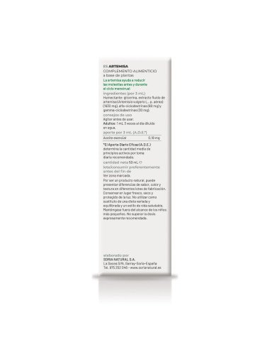 EXTRACTO DE ARTEMISA - 50 ml