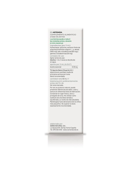 EXTRACTO DE ARTEMISA - 50 ml