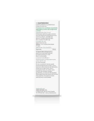 EXTRACTO DE ELEUTEROCOCO - 50 ml