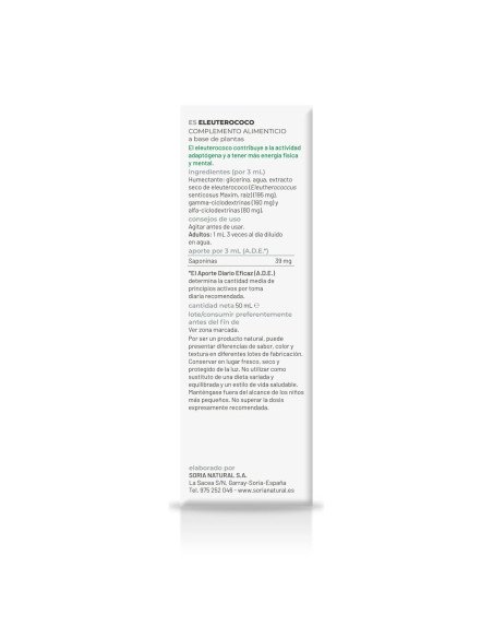 EXTRACTO DE ELEUTEROCOCO - 50 ml
