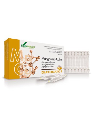 DIATONATO 2 MANGAN/COBRE 28 ampollas x 2 ml