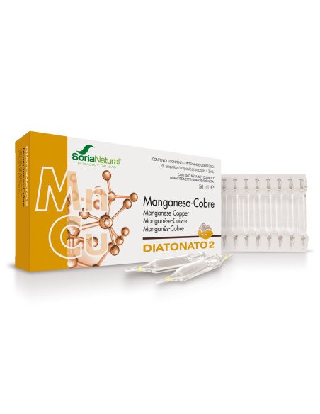 DIATONATO 2 MANGANESO COBRE - 28 ampollas