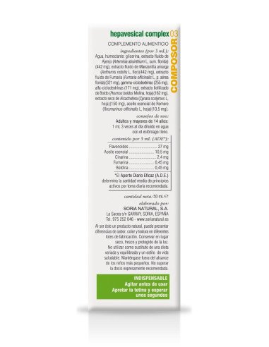COMPOSOR 03 HEPAVESICAL COMPLEX - 50 ml