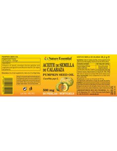 ACEITE DE SEMILLA CALABAZA 500 mg - 50 perlas 2