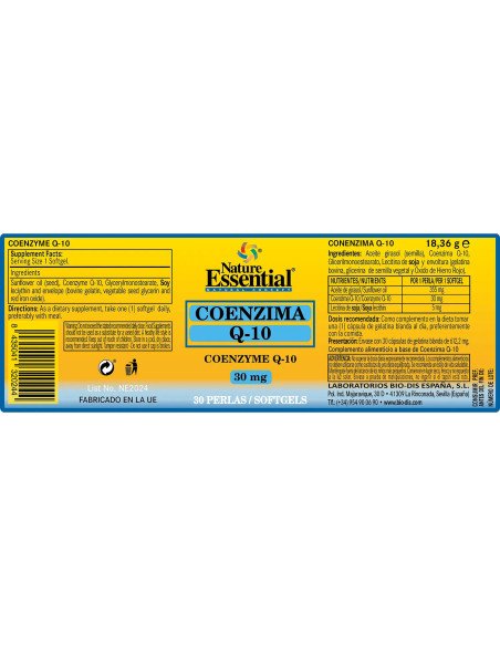 COENZIMA Q10 30 mg - 30 perlas