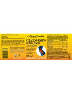 COLAGENO MARINO HIDROLIZADO + MAGNESIO 600 mg - 60 caps 2