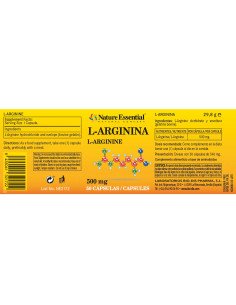 L-ARGININA 500 mg - 50 caps 2