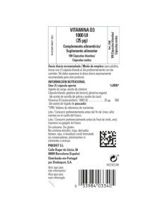 VITAMINA D3 1000UI - 100 caps 2