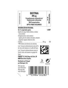 BIOTINA 300 mcg - 100 comp 2