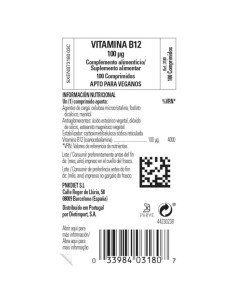 VITAMINA B12 100 Mcg - 100 comp 2