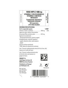VITAMINA C 1000 mg (con Escaramujo) - 100 comp 2