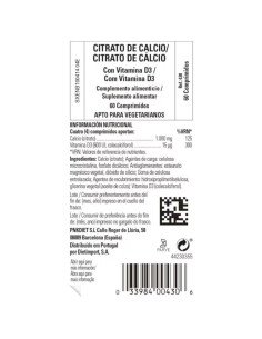 CITRATO DE CALCIO (con Vitamina D3) - 60 comp 2