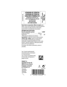 LEVADURA CERVEZA CON VITAMINA B12 - 250 comp 2