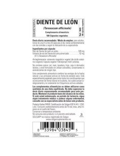 DANDELION ROOT (Diente de Leon) - 100 vcaps 2