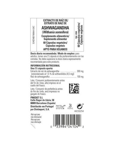 ASHWAGANDHA - 60 vcaps