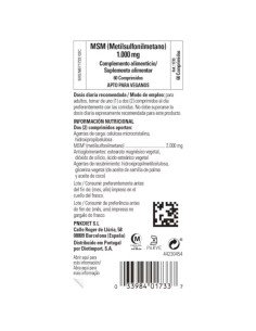 MSM 1000 mg - 60 comp 2