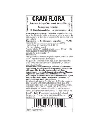 CRAN FLORA - 60 vcaps
