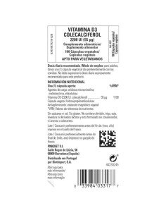 VITAMINA D3 2200UI - 100 caps 2