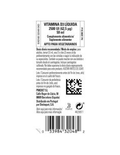 VITAMINA D3 LIQUIDA 2500UI - 59 ml 2