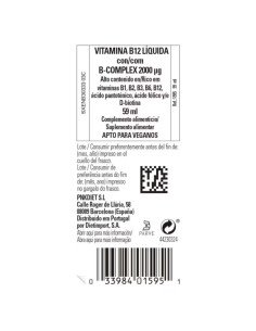 VITAMINA B12 LIQUIDA con B-COMPLEX 2000 mcg - 59 ml 2