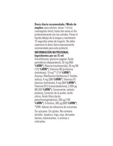 VITAMINA B12 LIQUIDA con B-COMPLEX 2000 mcg -...