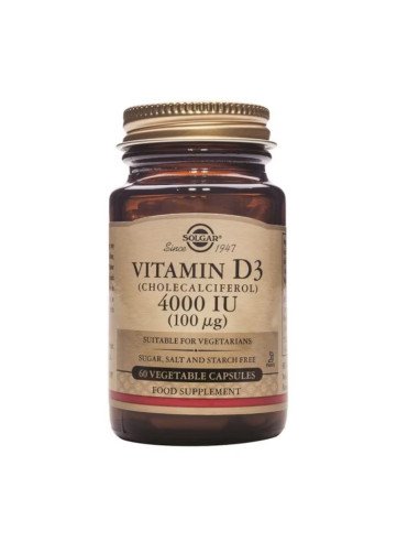 VITAMINA D3 (Colecalciferol) 4000 UI (100 μg) 60 caps