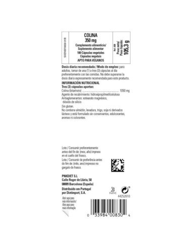 COLINA 350 mg - 100 vcaps