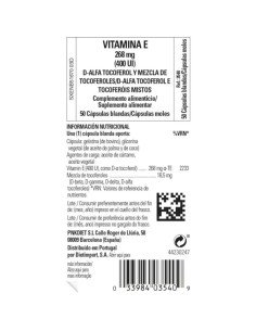 VITAMINA E 268mg - 50 caps blandas 2