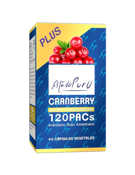 ESTADO PURO CRANBERRY 120 pacs (Arandano Rojo) - 40 caps