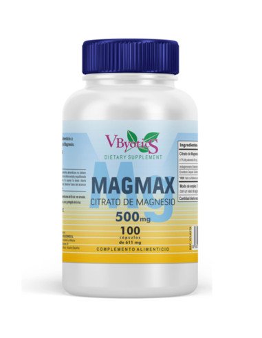 MAGMAX  CITRATO DE MAGNESIO  500 mg 100 caps