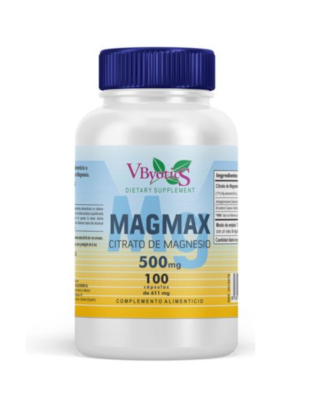 MAGMAX  CITRATO DE MAGNESIO 500 mg - 100 caps