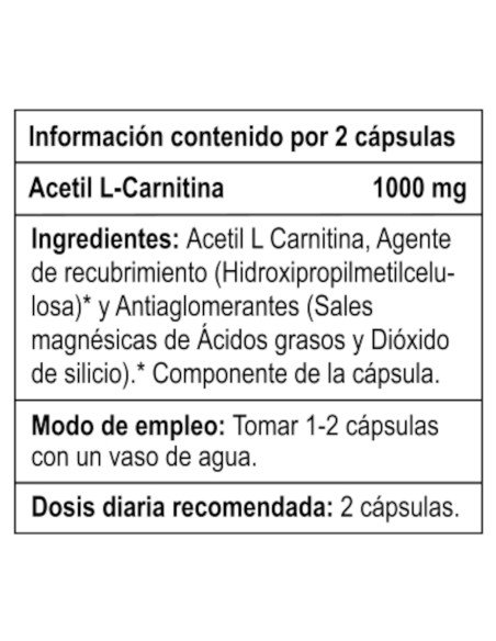 ACETIL L- CARNITINA - 60 caps