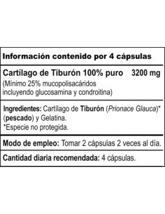 CARTILAGO DE TIBURON 800 mg - 100 caps 2