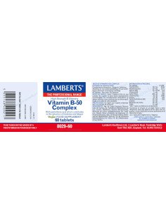 VITAMINA B-50 COMPLEX - 60 comp 2