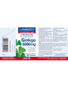 GINKGO 6000 mg (Ginkgo Biloba) - 180 comp 2