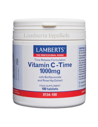 VITAMINA C 1000 mg LIBERACION SOSTENIDA 180 tabletas