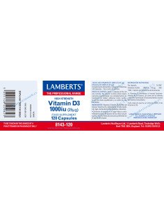 VITAMINA D3 1000UI (25 mcg) - 120 caps 2