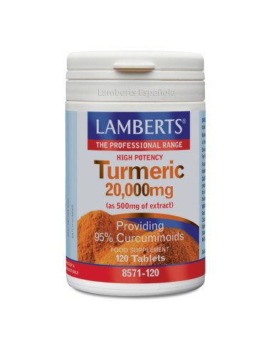 CURCUMA O TURMERIC 20.000 mg 120 tabletas