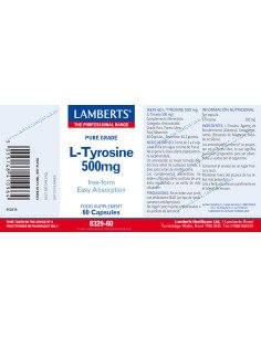 L-TIROSINE 500 mg - 60 caps 2