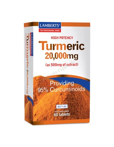 CURCUMA O TURMERIC 20.000 mg 60 tabletas