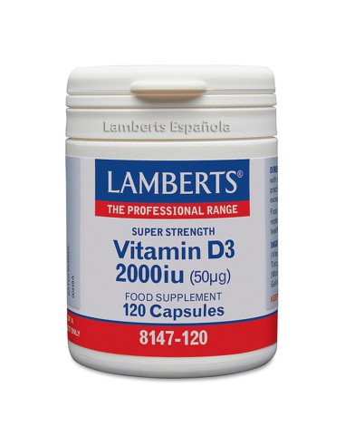 VITAMINA D3 2000 UI (50 mcg) 120 caps