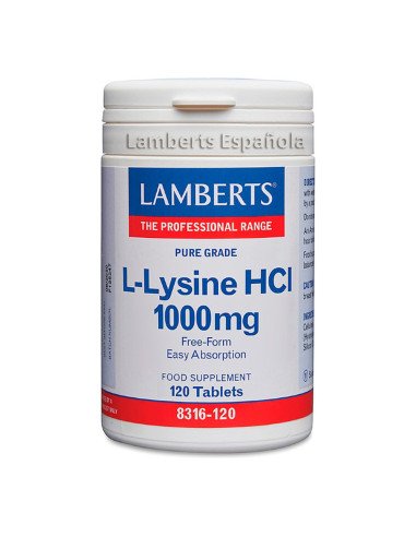 L-LISINA HCI 1000MG 120 tabletas