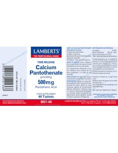 PANTOTENATO DE CALCIO 500 mg - 60 comp 2