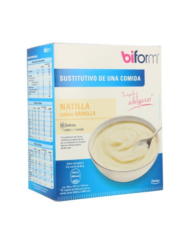 BIFORM CREMA VAINILLA 6 sobres ( NATILLAS)