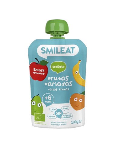 POUCH DE FRUTAS VARIADAS ECOLOGICO +6 MESES 100 g