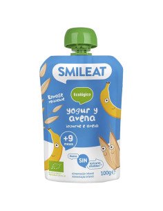POUCH DE YOGUR GRIEGO Y AVENA ECOLOGICO +9 MESES - 100 g