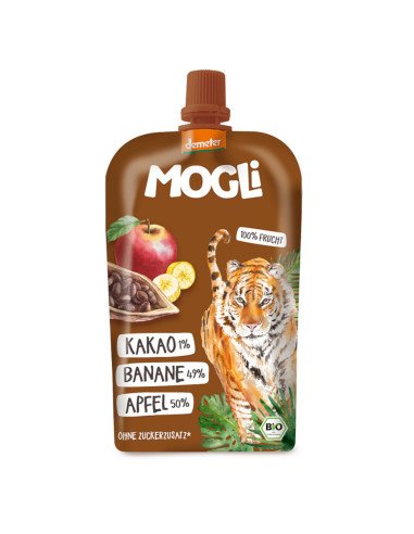 SMOOTHIE DE MANZANA, PLATANO Y CACAO BIO 120 g