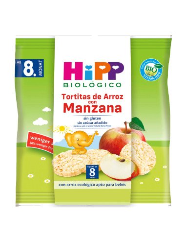 TORTITAS DE ARROZ CON MANZANA BIO 30 g